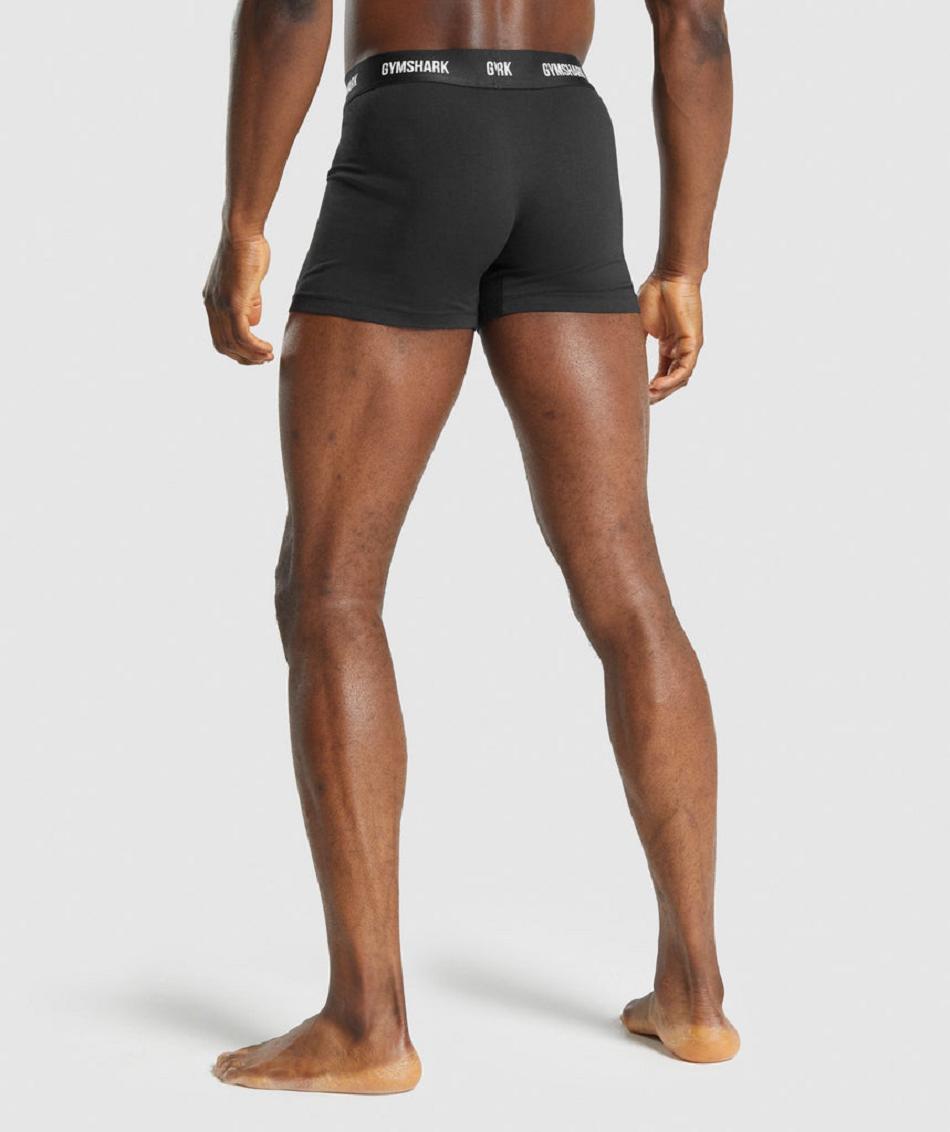 Boxer Gymshark Boxers 2pk Hombre Negras | CO 3907XYU